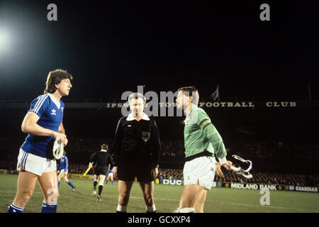 Fußball - UEFA-Cup - Final Rückspiel Viertel - Ipswich Town V St Etienne - Portman Road Stockfoto