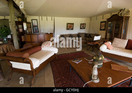 Cottars 1920 Safari Camp in Masai Mara National Reserve, Kenia, Afrika Stockfoto