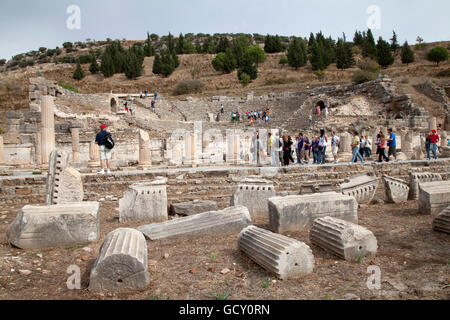 Odeon Theater, ruiniert die antike Stadt Ephesus, Selcuk, Lykien, Türkei, Asien Stockfoto