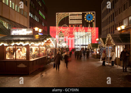 Rathaus-Passage, Essen Licht Wochen, Weihnachten Markt, Essen, Ruhrgebiet, Nordrhein-Westfalen Stockfoto