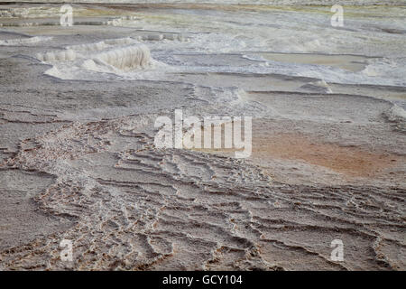 Travertin-Terrassen von Pamukkale, UNESCO-Weltkulturerbe, Denizli, Türkei, Asien Stockfoto