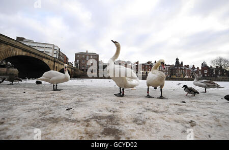 25. Dezember Winterwetter Stockfoto