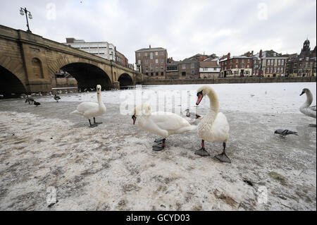 25. Dezember Winterwetter Stockfoto