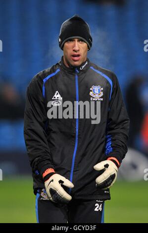Fußball - Barclays Premier League - Manchester City / Everton - City of Manchester Stadium. Tim Howard, Torwart von Everton. Stockfoto