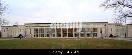 Queens Museum, Queens, New York, NY. EIN Museum im Flushing Meadows Park. Stockfoto