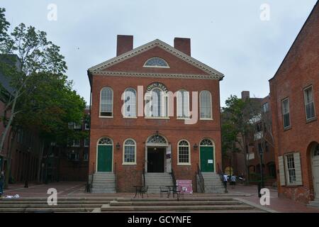 Altes Rathaus in der Innenstadt von Salem, Massachusetts. Stockfoto