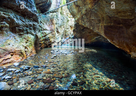 Halb keine Keikoku, Cicada-Schlucht, in Namoku, Gunma, Japan Stockfoto