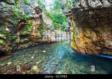 Halb keine Keikoku, Cicada-Schlucht, in Namoku, Gunma, Japan Stockfoto