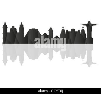 Skyline von Rio De janeiro Stockfoto