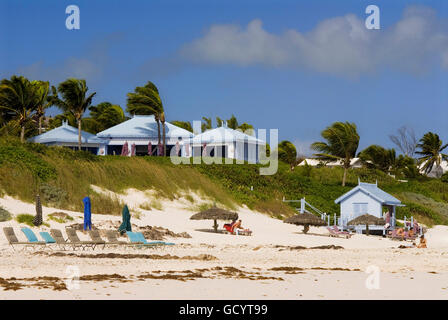 Pink Sand Beach. Dunmore Town, Hafeninsel, Eleuthera. Bahamas Stockfoto