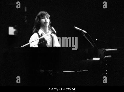 Die ursprüngliche Aufstellung der Rock Band "Kansas" live im Konzert in der Hollywood-Sportatorium, Hollywood, FL. im Jahr 1980. Stockfoto