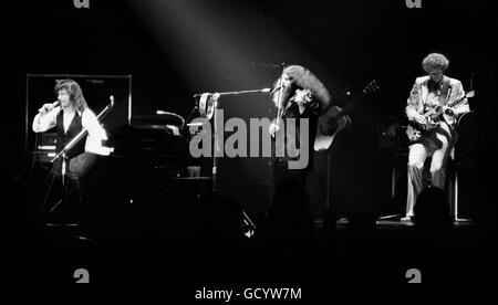 Die ursprüngliche Aufstellung der Rock Band "Kansas" live im Konzert in der Hollywood-Sportatorium, Hollywood, FL. im Jahr 1980. Stockfoto