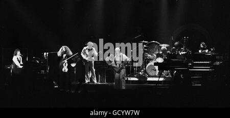 Die ursprüngliche Aufstellung der Rock Band "Kansas" live im Konzert in der Hollywood-Sportatorium, Hollywood, FL. im Jahr 1980. Stockfoto