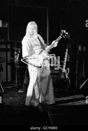 Die ursprüngliche Aufstellung der Rock Band "Kansas" live im Konzert in der Hollywood-Sportatorium, Hollywood, FL. im Jahr 1980. Stockfoto