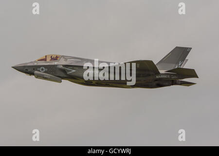 Ein United States Marine Corps Lockheed Martin F-35 B Anzeigen an der Royal International Air Tattoo, RAF Fairford, England Am 9. Juli 2016. Stockfoto