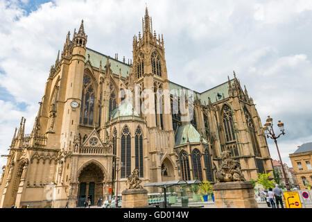 Kathedrale von Metz Stockfoto