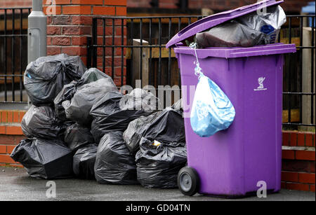 Müll-Sammlungen Stockfoto