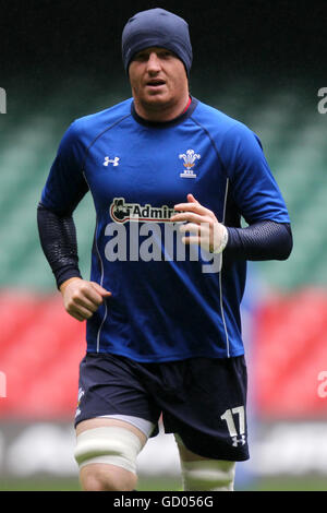 Rugby-Union - Wales' Captain Run - Millennium Stadium Stockfoto