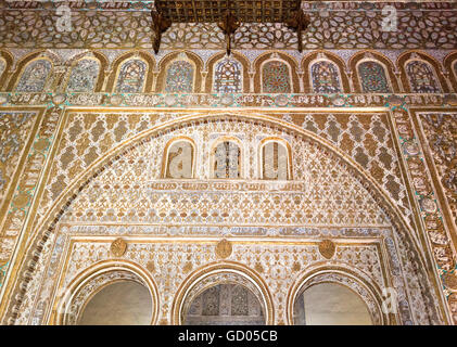 Die Pracht der Mudéjar Architektur und kalifale Kunst, Alcazar von Sevilla, Spanien Stockfoto