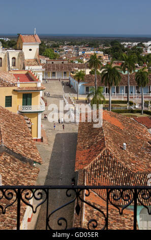 Iglesia Parroquial De La Santisima Trinidad auf dem Plaza Mayor, Trinidad, Kuba Stockfoto