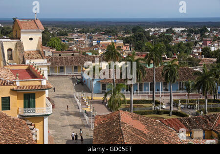 Iglesia Parroquial De La Santisima Trinidad auf dem Plaza Mayor, Trinidad, Kuba Stockfoto