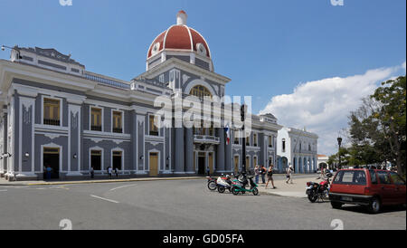 Palacio de Gobierno (Regierungspalast) am Plaza de Armas, Cienfuegos, Kuba Stockfoto