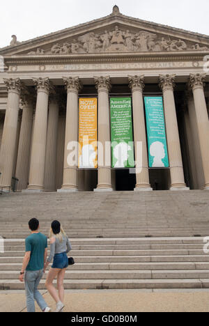 Äußere National Archives Washington DC Datensätze Stockfoto