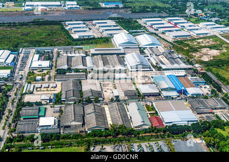 Entwicklung Gewerbegebiet baulichen Struktur, Wachstum Stockfoto