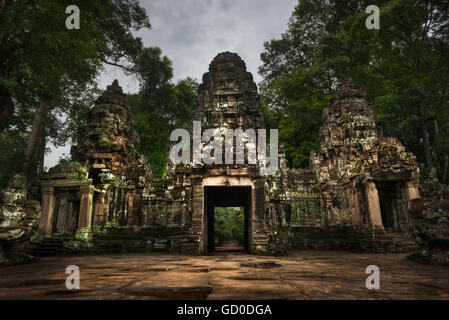 Die Vorahnung Eingang zu Preah Khan Tempel in Siem Reap, Kambodscha. Stockfoto