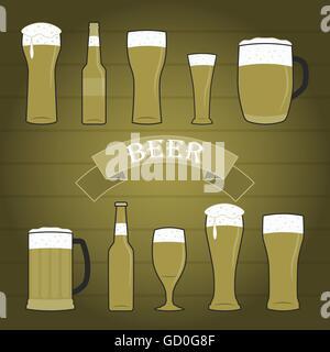 Vektor-Illustration von Bier Stock Vektor