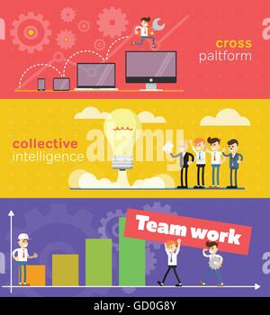 Business-Konzept der Teamarbeit. Stock Vektor