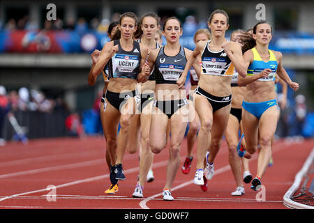 Eugene Oregon, USA. 10. Juli 2016. Läufer konkurrieren im 1500m an den USA. 10. Juli 2016. Track & Feld Olympiatrials in Hayward Field in Eugene, Oregon am 10. Juli 2016. Foto von David Blair Credit: David Blair/ZUMA Draht/Alamy Live-Nachrichten Stockfoto