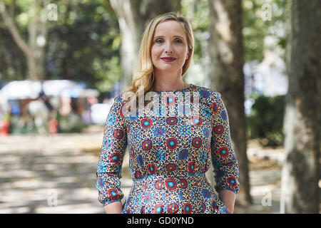 Madrid, Spanien. 11. Juli 2016. Julie Delpy besucht "Lolo" Fototermin am Plaza de Espana am 11. Juli 2016 in Madrid. Bildnachweis: Jack Abuin/ZUMA Draht/Alamy Live-Nachrichten Stockfoto