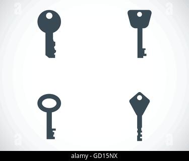 Vektor schwarz wichtige Icons set Stock Vektor