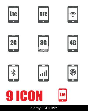 3G und 4G LTE-Technologie Stock Vektor