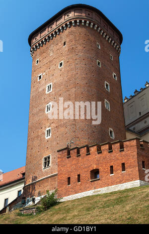 Senator Turm des Wawel Königsschloss, Krakau, Polen. Stockfoto