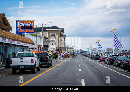 Ocean Boulevard, in Hampton Beach, New Hampshire. Stockfoto