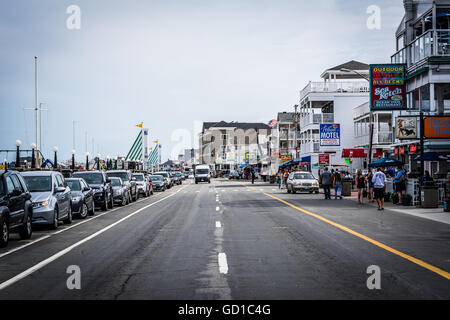 Ocean Boulevard, in Hampton Beach, New Hampshire. Stockfoto