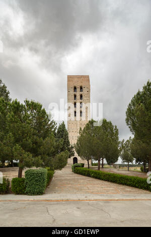 San Nicolas Turm, Coca-Dorf, Segovia, Provinz von Kastilien und Leon, Spanien Stockfoto