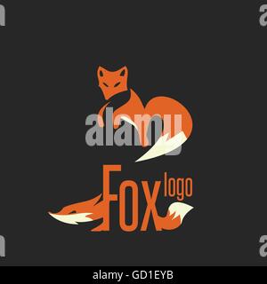 Fox-Logo auf einfache Weise entwickelt, so dass es Verwendung für ...