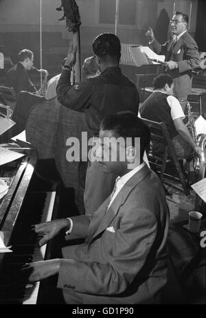 Das Benny Goodman Orchestra während der Proben Stockfoto