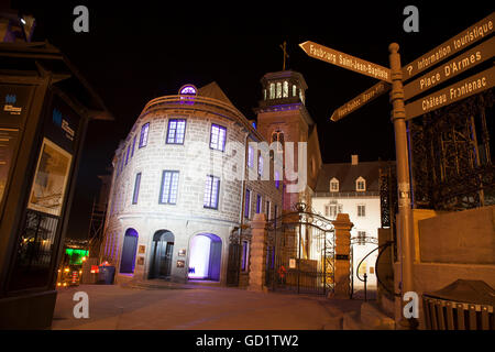 QUEBEC Stadt - 24. Mai 2016: Musee Du Amerique de Francophone. Geschichte & Kultur Sammlungen über Nord-Amerika Französisch speakin Stockfoto