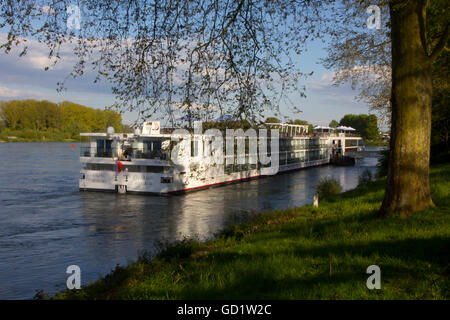 Alruna gehört zu den neuesten Riverboats in der Viking River Cruises Flotte--gesehen hier in Speyer, Deutschland. Stockfoto