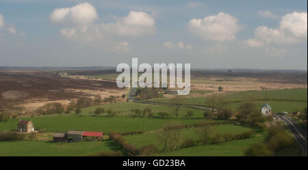 Raketenstarts Moor Stockfoto