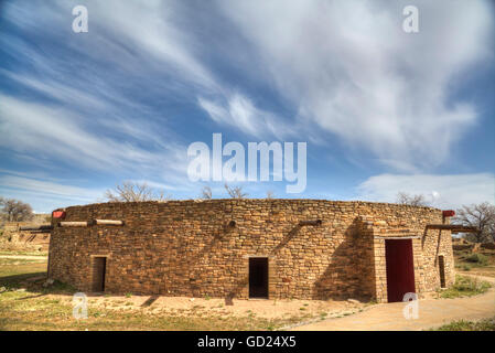 Die große Kiva, Aztec Ruins National Monument, UNESCO World Heritage Site, New Mexiko, Deutschland, Nordamerika Stockfoto