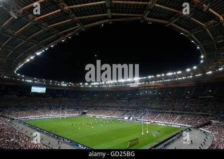 Rugby-Spiel im Stade de France, Saint-Denis, Seine-Saint-Denis, Frankreich, Europa Stockfoto