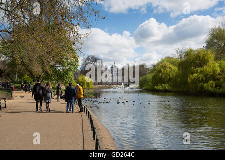 St. James Park, Whitehall, Westminster, London, England, Vereinigtes Königreich, Europa Stockfoto