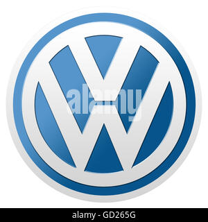 das Volkswagen logo Stockfoto