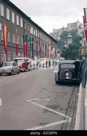 Geographie / Reisen, Österreich, Salzburg, Festspielhaus, Außenansicht, 1960, Additional-Rights-Clearences-not available Stockfoto