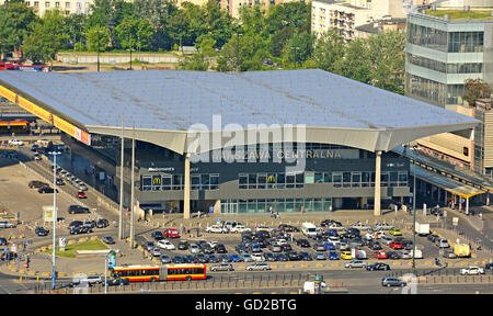 Warszawa Centralna Hauptbahnhof die zentrale srodmiescie Warschau Polen Europa Stockfoto